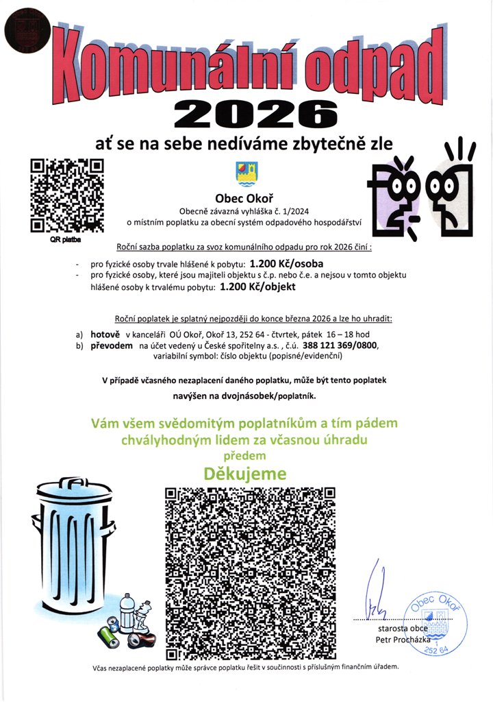 Komun�ln� odpad 2026 - splatnost